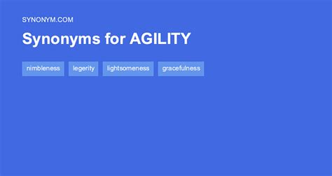 Antonym For Agility