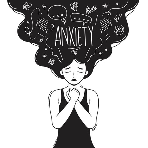 Anxiety Clipart Black And White