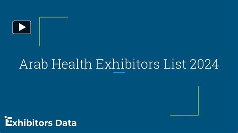 Arab Health 2024 Exhibitor List