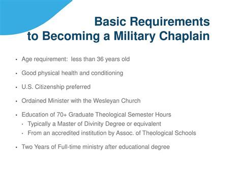 Army Chaplain Age Requirements