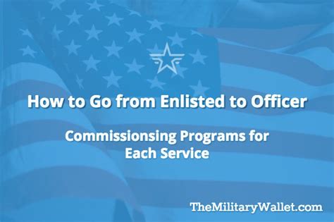 Army Enlisted To Officer Programs