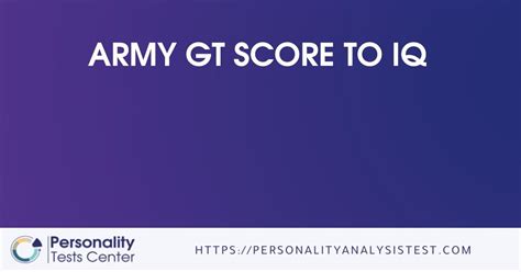 Army Gt Score Conversion Chart