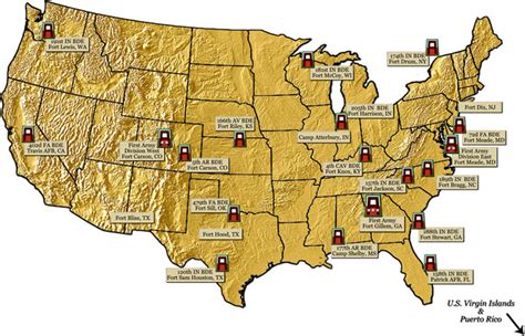 7 Infantry Duty Stations