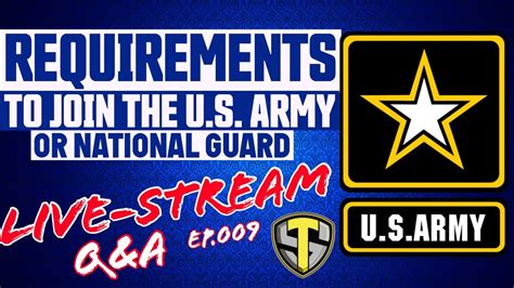 Army National Guard Requirements