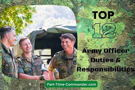 Army Officer Roles And Responsibilities