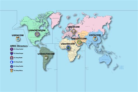 Army Service Component Command Map