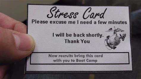 Army Stress Card Meaning