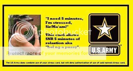 Army Stress Cards for Basic Training