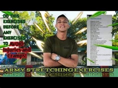 Army Stretching Exercise List