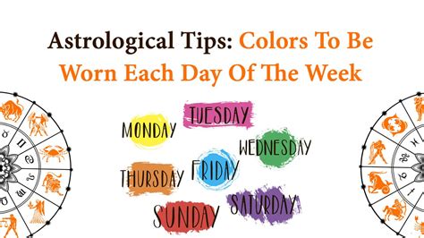 Astrological Tips Wear These Colors On These Days Amp Receive Benefits