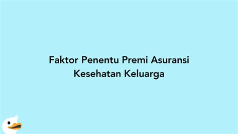 Asuransi Kesehatan Keluarga Premi Murah