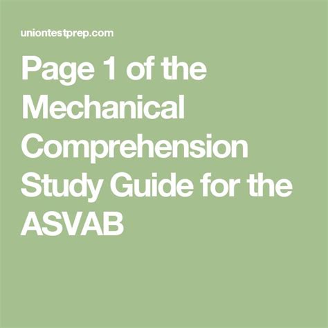 5 ASVAB Mechanical Tips