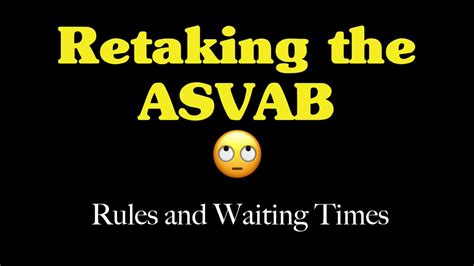 Asvab Retest Wait Time