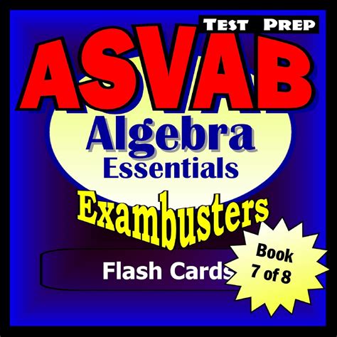 Asvab Study Guide Algebra Review Asvab Math Flashcards Asvab Prep Workbook 7 Of 8 By Asvab Ace