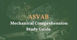 Asvab Study Guide Mechanical Comprehension