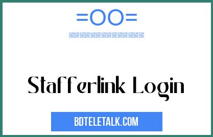 Atc Stafferlink Login