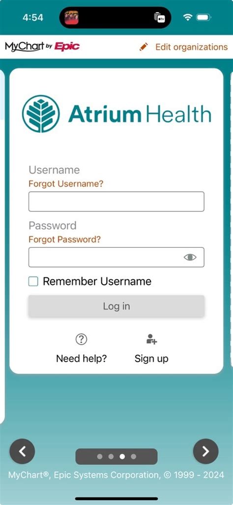 Atrium Health Mychart Help