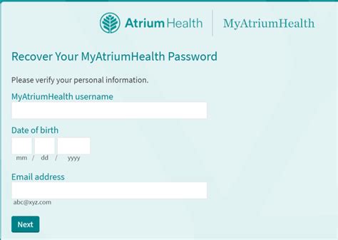 Atrium Health Patient Portal