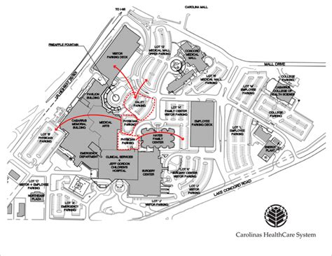 Atrium Health Pineville Map