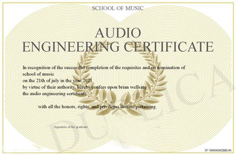 Audio Technician Certification Online