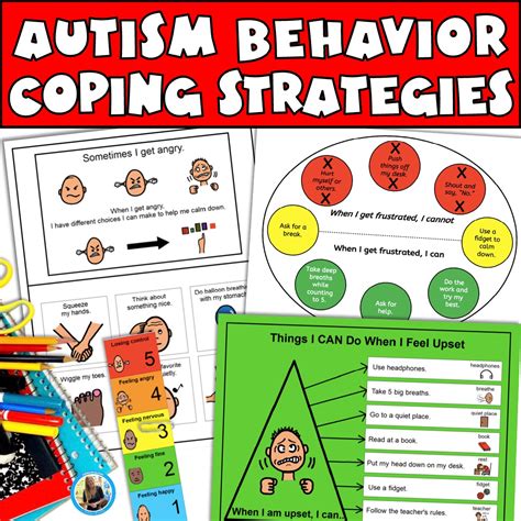 Autism Visuals Bundle Behavior Management Strategies Coping Support Caroline Koehler At Celavora Education