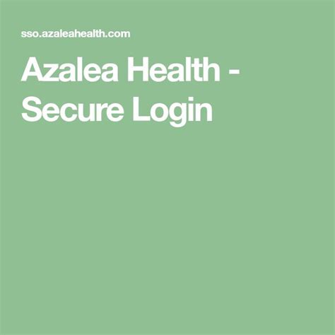 Azaleahealth Com Login