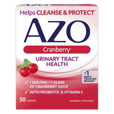 Azo Cranberry For Urinary Tract Health Cleanse Protect 50Ct Target