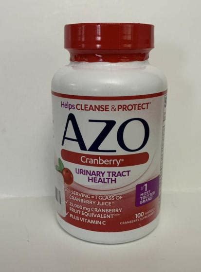 Azo Cranberry Urinary Tract Health Dietary 100 Softgels Id 11626509