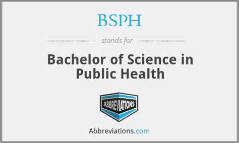 Bachelor Of Public Health Abbreviation