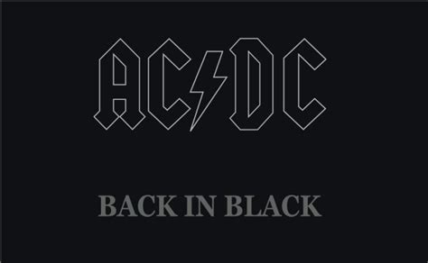 Back In Black Songfacts