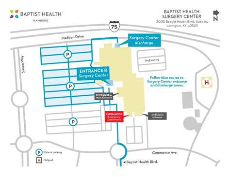 Baptist Health Hamburg Map