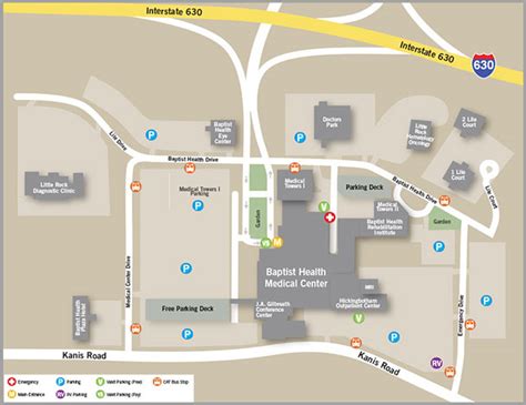 Baptist Health Little Rock Map