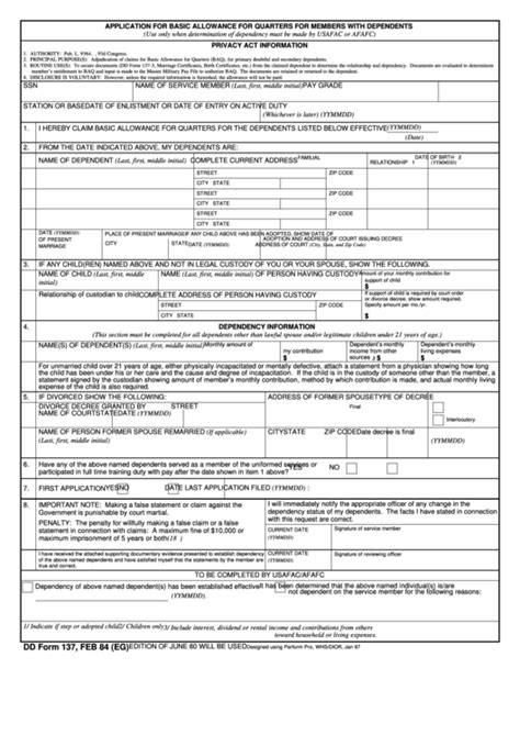 Basic Allowance For Quarters Dependent