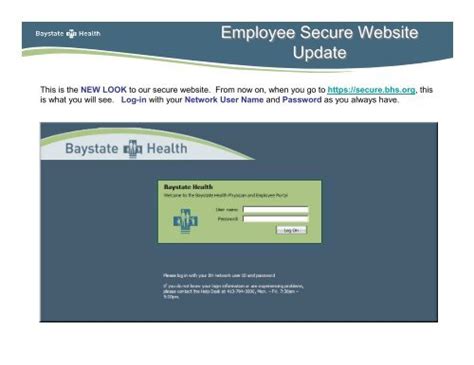 Baystate Health Login