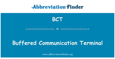 Bct Abbreviation In Email