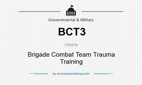 Bct Military Acronym