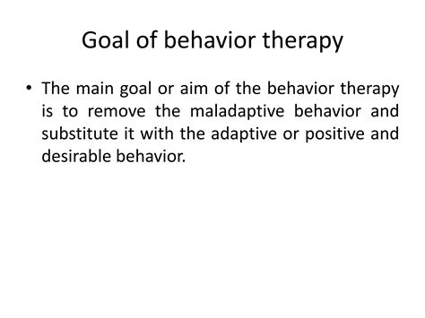 Behavior Therapy Psychiatric Nursing Ppt