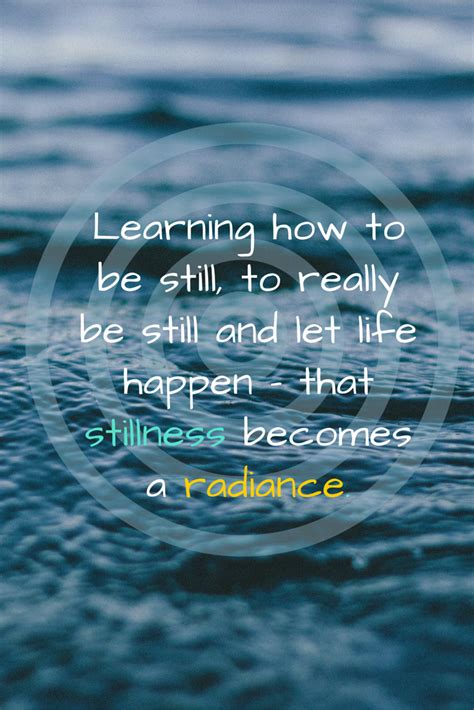 Benefits Of Being Still