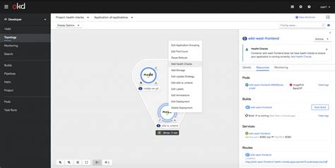 Best Practices Using Health Checks In The Openshift 4 5 Web Console Red Hat Developer