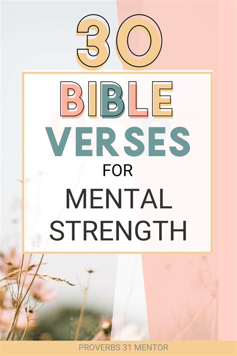 Bible Verses About Mental Strength