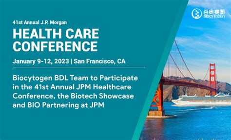 Biocytogen Bdl Team To Participate In The 41St Annual Jpm Healthcare