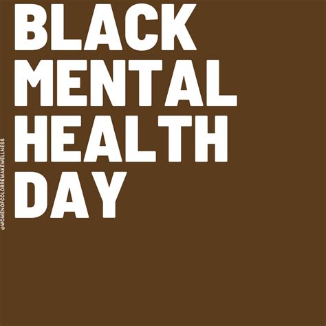 Black Mental Health Day