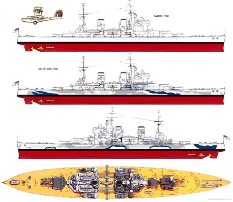 Blueprints Ships Battleships Uk Hms Prince Of Wales Battleship 1941