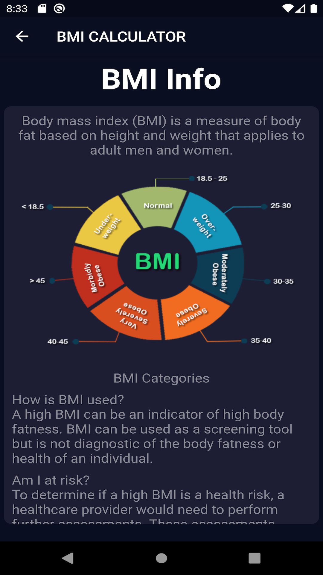 Bmi Calculator