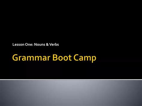 Boot Camp Noun Meaning