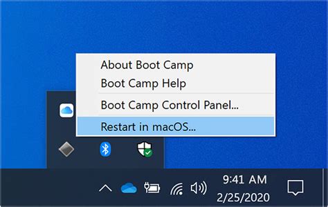 Boot Camp Utility Windows 10