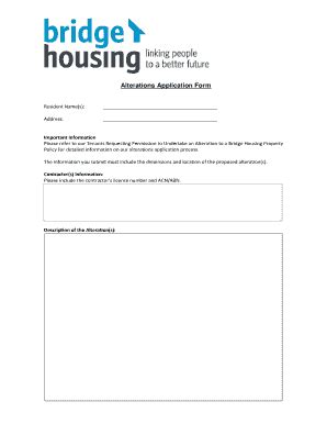 Bridge Housing Application