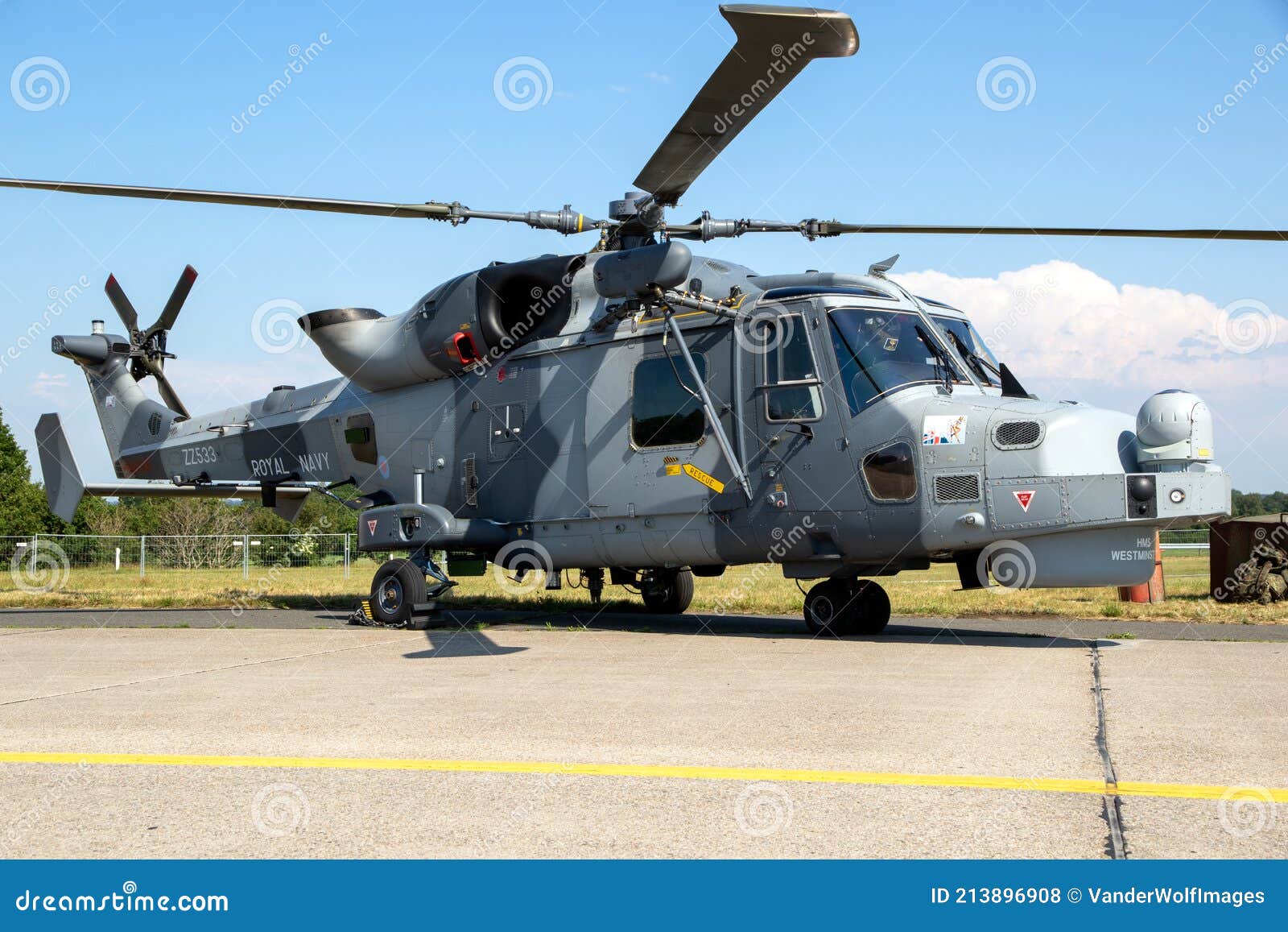 British Royal Navy Agustawestland Aw159 Wildcat Helicopter On The Tarmac Of Nordholz Airbase