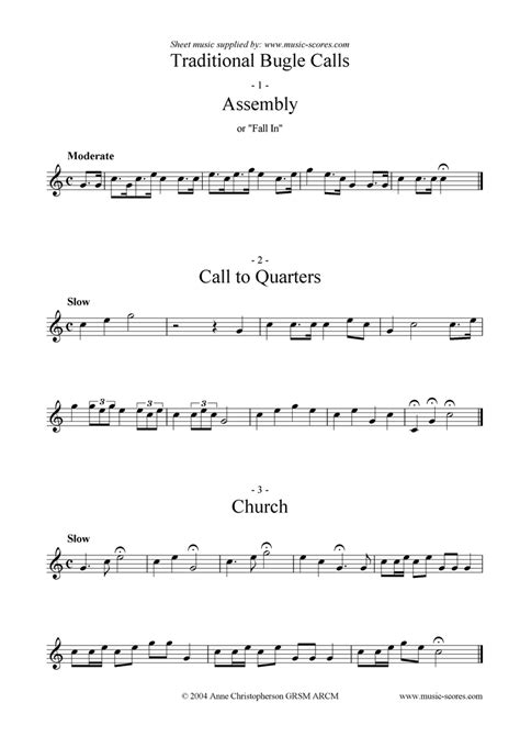 Bugle Calls Sheet Music