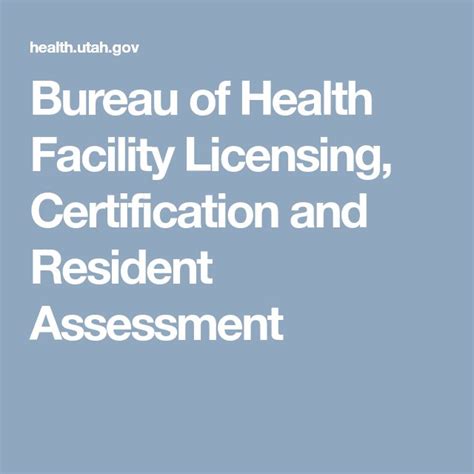 Bureau Of Health Facilities Licensing